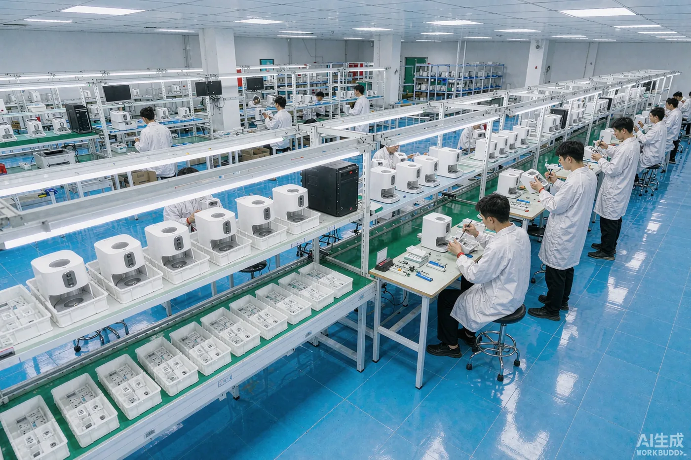 Nuvipaw smart pet device assembly line in Hangzhou